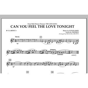Can You Feel The Love Tonight? (from "The Lion King") - Bb Clarinet 1