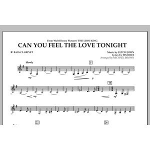 Can You Feel The Love Tonight? (aus "Der König der Löwen") - Bb-Bassklarinette