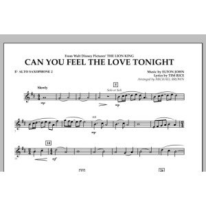 Can You Feel The Love Tonight? (aus "Der König der Löwen") - Eb-Altsaxophon 2