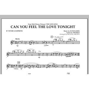 Can You Feel The Love Tonight? (from "The Lion King") - Bb Tenor Saxophone