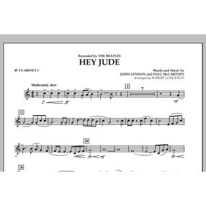 Hey Jude - Bb Clarinet 2