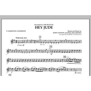 Hey Jude - Eb Baritone Saxophone