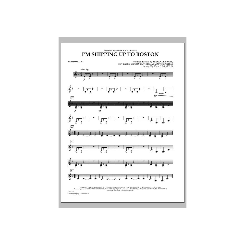 I''m Shipping Up To Boston - Baritone T.C.