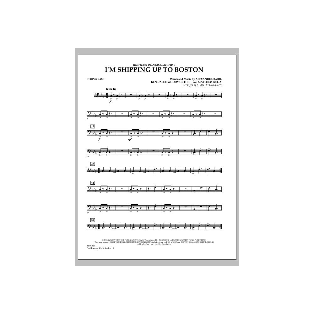 I'm Shipping Up To Boston - String Bass