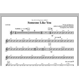 Someone Like You (arr. Mac Huff) - Guitar