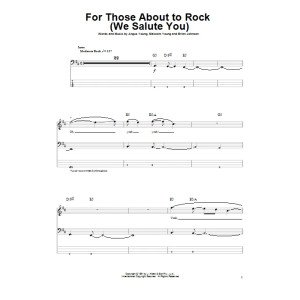 For Those About To Rock (We Salute You)