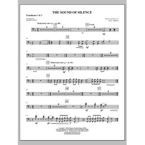 The Sound Of Silence (arr. Mark Hayes) - Trombone 1 & 2