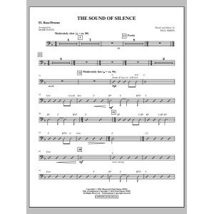 The Sound Of Silence (arr. Mark Hayes) - Bass Drum