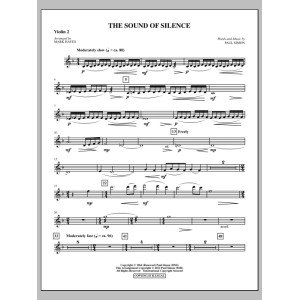 The Sound Of Silence (arr. Mark Hayes) - Violin 2