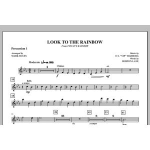 Look To The Rainbow - Percussion 1