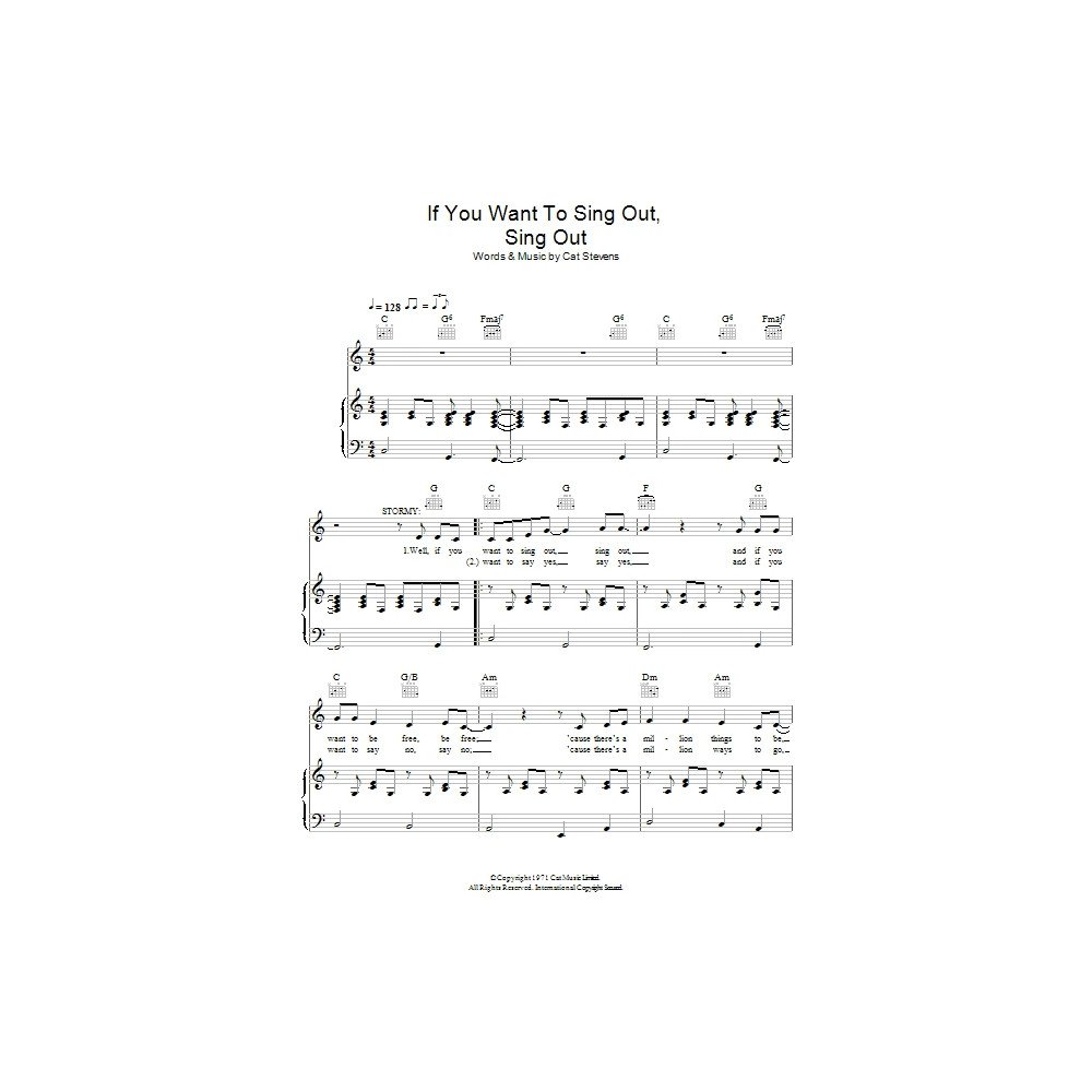If You Want To Sing Out, Sing Out