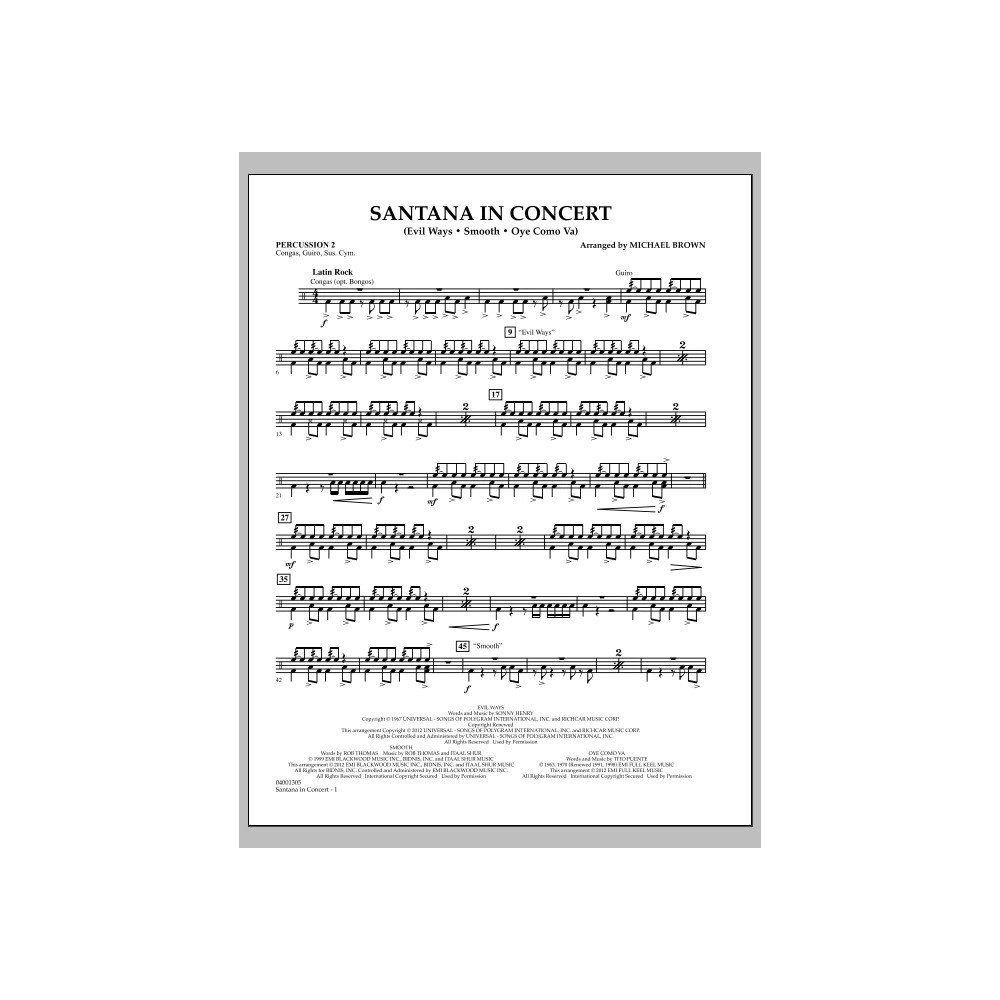 Santana In Concert - Percussion 2