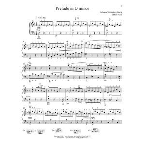 Prelude In D Minor, BMV 926