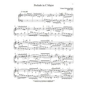 Prelude In C Major, BMV 943