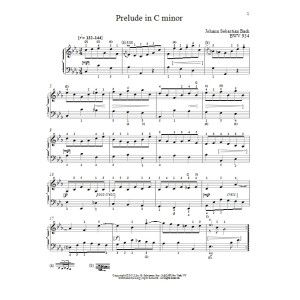 Prelude In C Minor, BMV 934