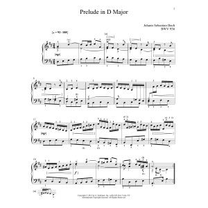 Prelude In D Major, BMV 936