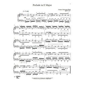 Prelude In E Major, BMV 937