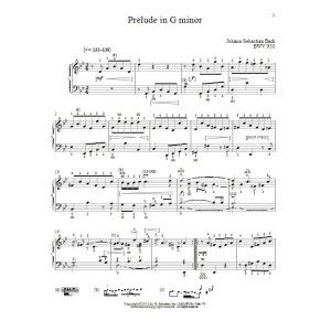 Prelude In G Minor, BMV 930