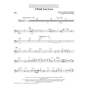 I Wish You Love - Bass