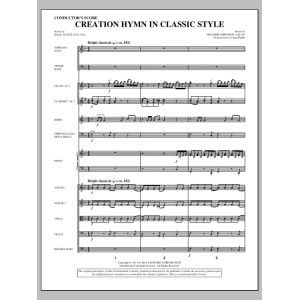 Creation Hymn In Classic Style - Score