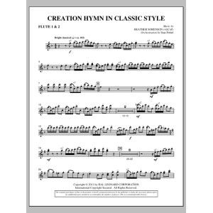 Creation Hymn In Classic Style - Flute 1 & 2