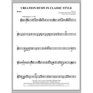 Creation Hymn In Classic Style - F Horn