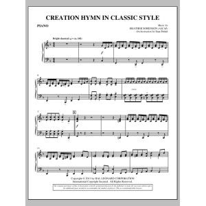 Creation Hymn In Classic Style - Piano