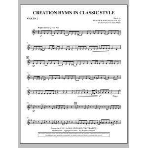 Creation Hymn In Classic Style - Violin 2