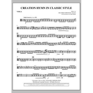 Creation Hymn In Classic Style - Viola