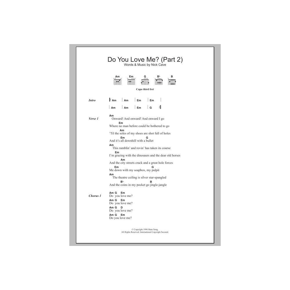 Do You Love Me (Part 2)