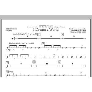 I Dream A World - Percussion 1