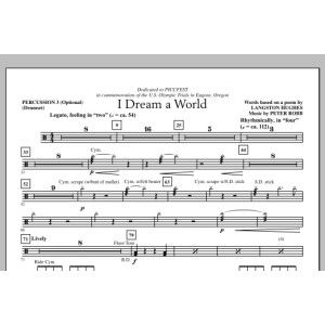 I Dream A World - Percussion 3
