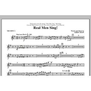 Real Men Sing! - Bb Trumpet 1