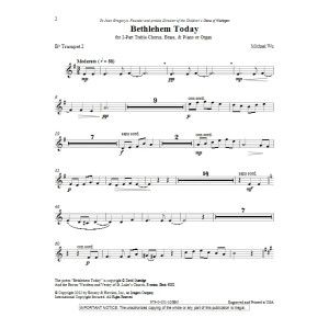 Bethlehem Today - Bb Trumpet 2