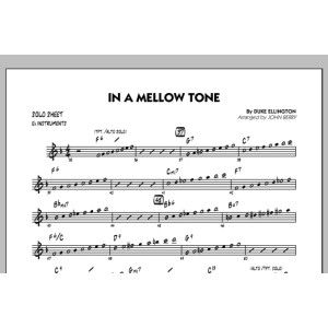In A Mellow Tone - Eb Solo Sheet