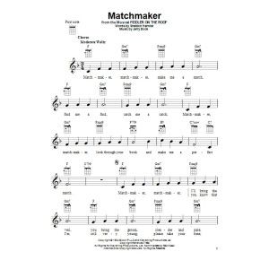 Matchmaker (from Fiddler On The Roof)