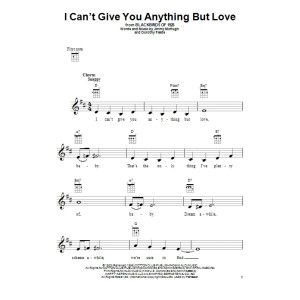 I Can't Give You Anything But Love