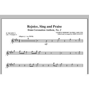 Rejoice, Sing And Praise - Bb Trumpet 1 (alt. C Tpt. 1)