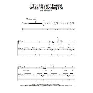 I Still Haven't Found What I'm Looking For