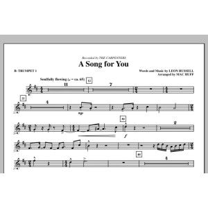 A Song For You (arr. Mac Huff) - Bb Trumpet 1