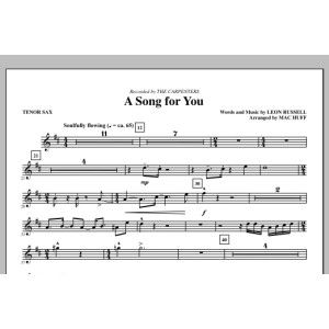 A Song For You (arr. Mac Huff) - Tenorsaxophon