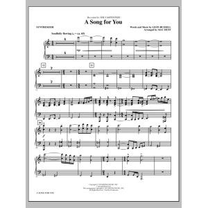 A Song For You (arr. Mac Huff) - Synthesizer