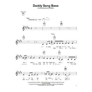 Daddy Sang Bass