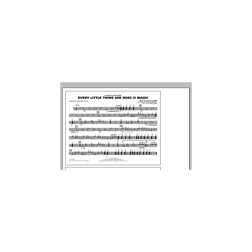 Every Little Thing She Does Is Magic - Multiple Bass Drums
