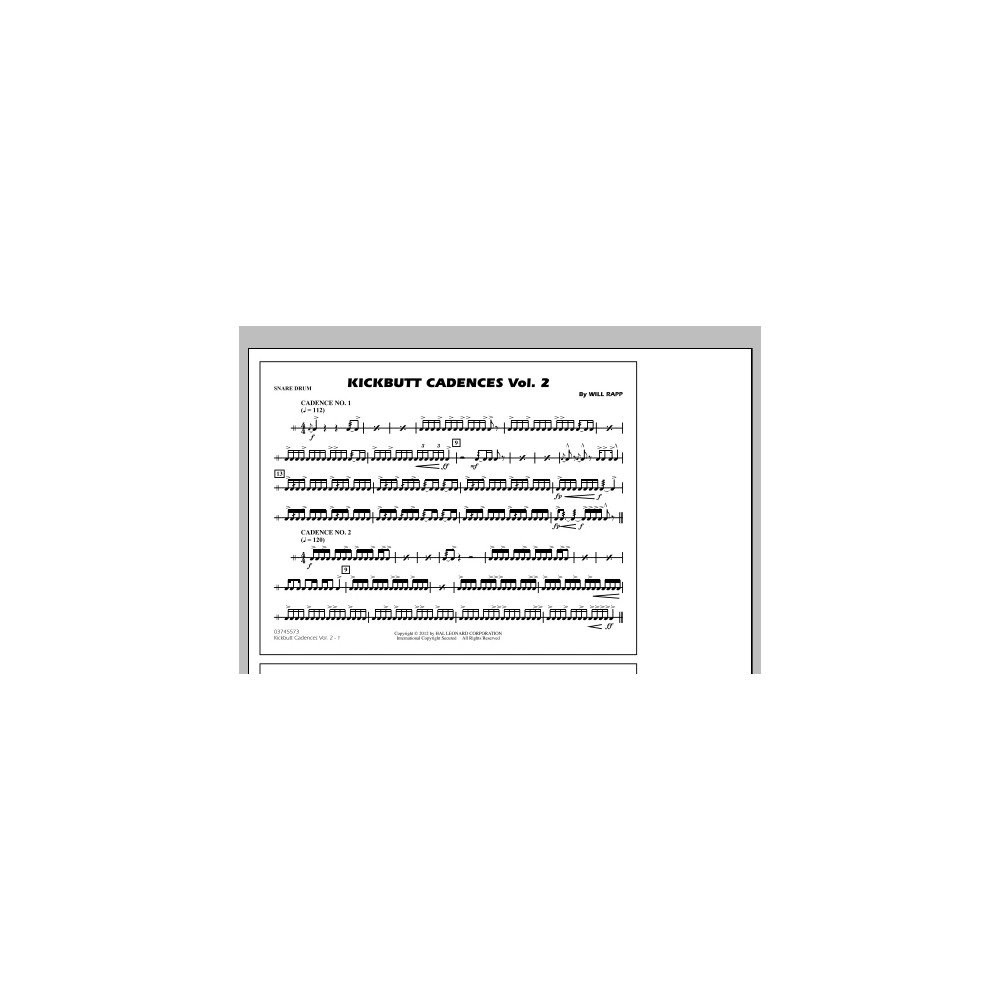 Kickbutt Cadences Vol. 2 - Snare Drum