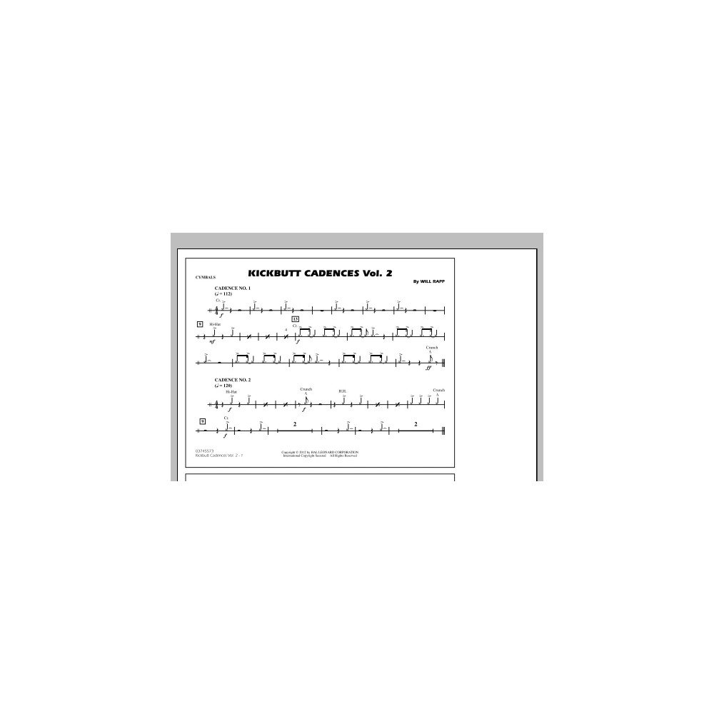 Kickbutt Cadences Vol. 2 - Cymbals