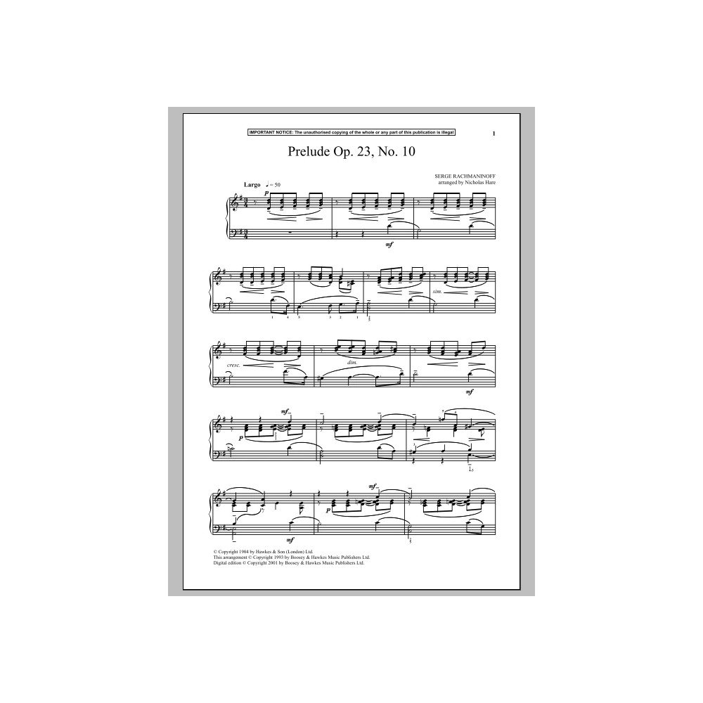 Prelude Op. 23, No. 10