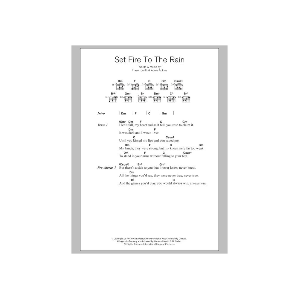 Set Fire To The Rain