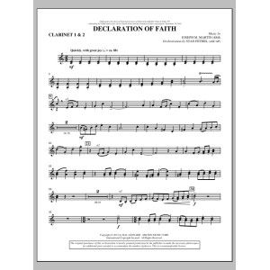 Declaration Of Faith - Bb Clarinet 1,2