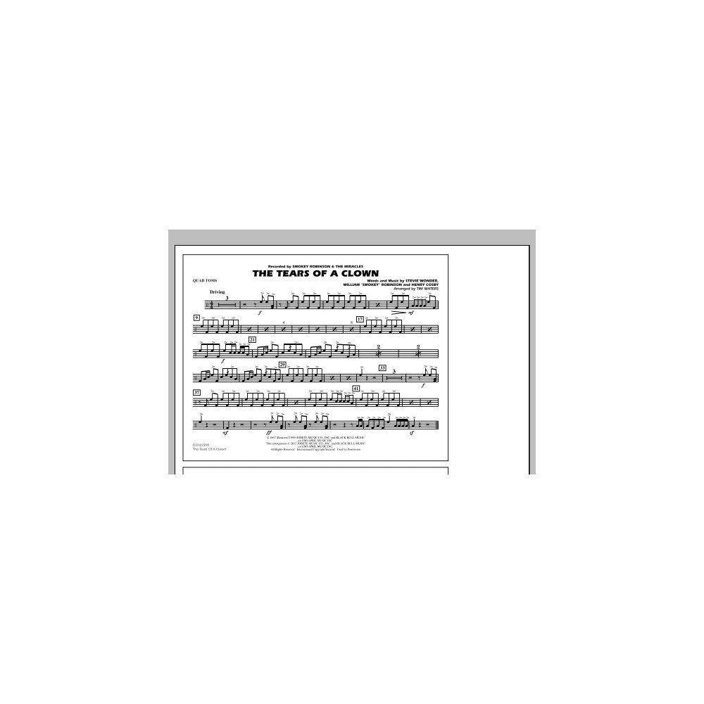 The Tears Of A Clown - Quad Toms